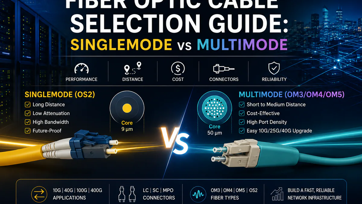 Fiber Optic Cable Selection Guide: Single vs Multimode