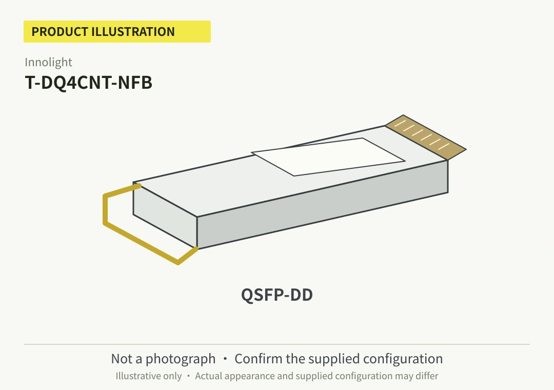 Innolight T-DQ4CNT-NFB 400G QSFP-DD FR4 Optical Transceiver (New) - 第 1 张图片
