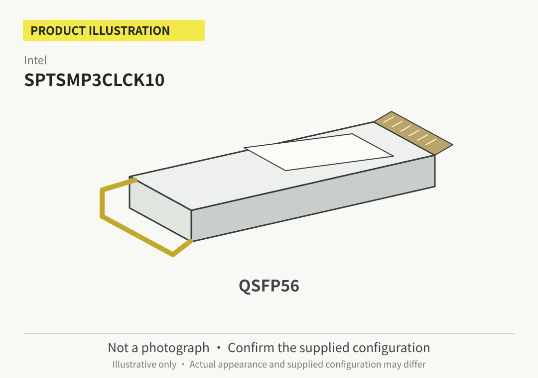 Intel SPTSMP3CLCK10 200G QSFP56 FR4 Optical Transceiver (Used) - 第 1 张图片