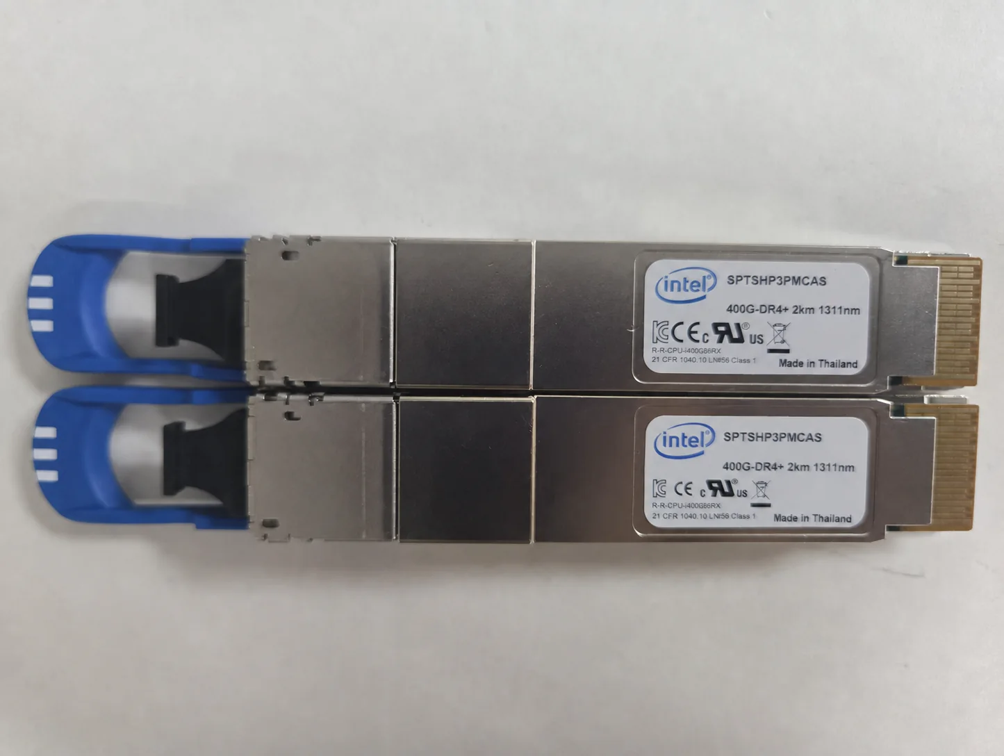 Intel SPTSHP3PMCAS 400G QSFP-DD DR4+ Optical Transceiver (Used) - 第 1 张图片
