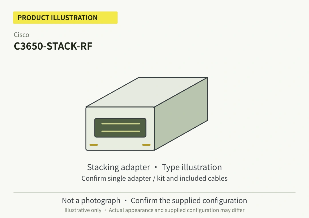 Cisco C3650-STACK-RF Stacking Accessory — PID Verification Required
