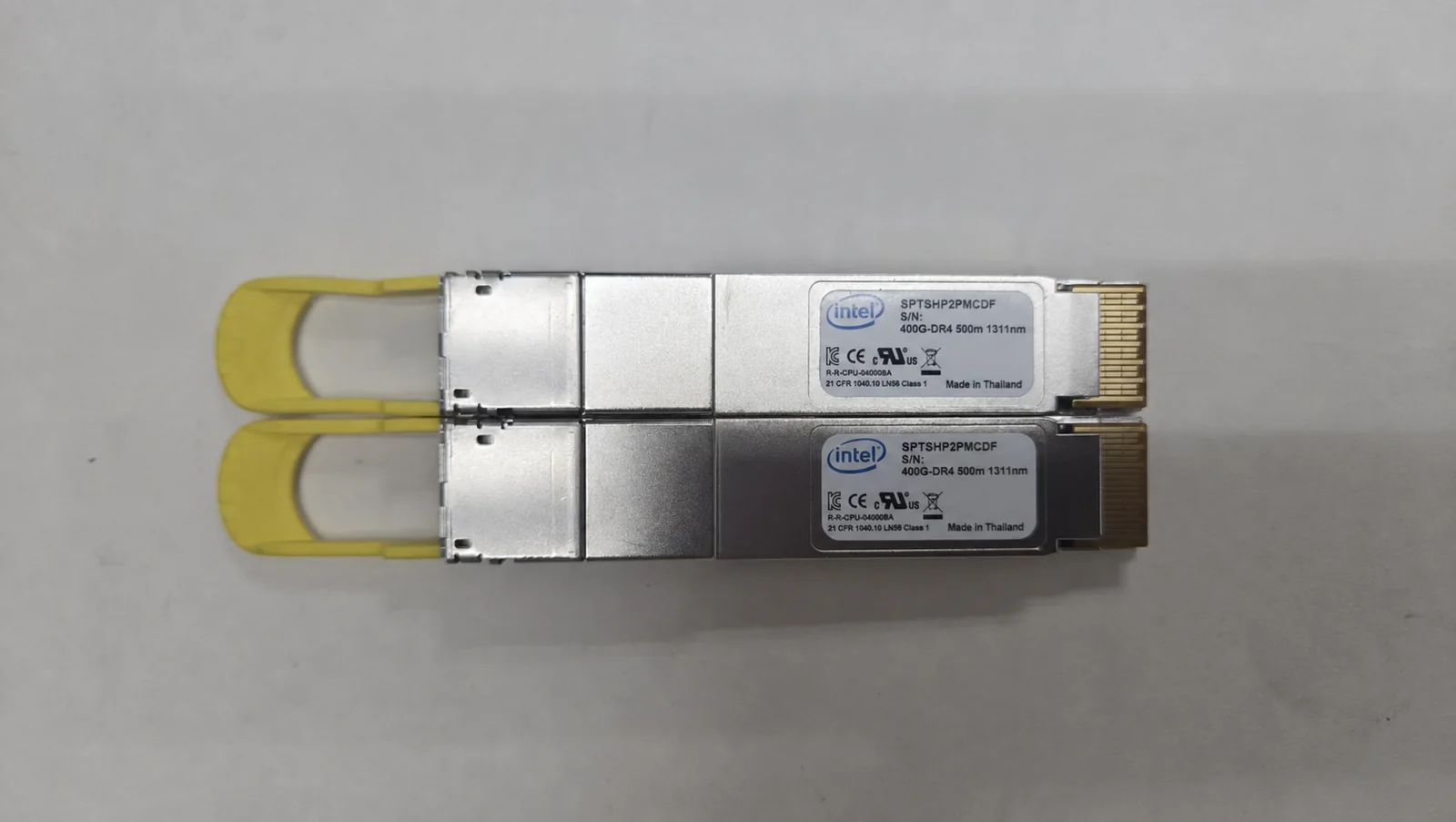 Intel SPTSHP2PMCDF 400G QSFP-DD DR4 Optical Transceiver (Used) - 第 1 张图片