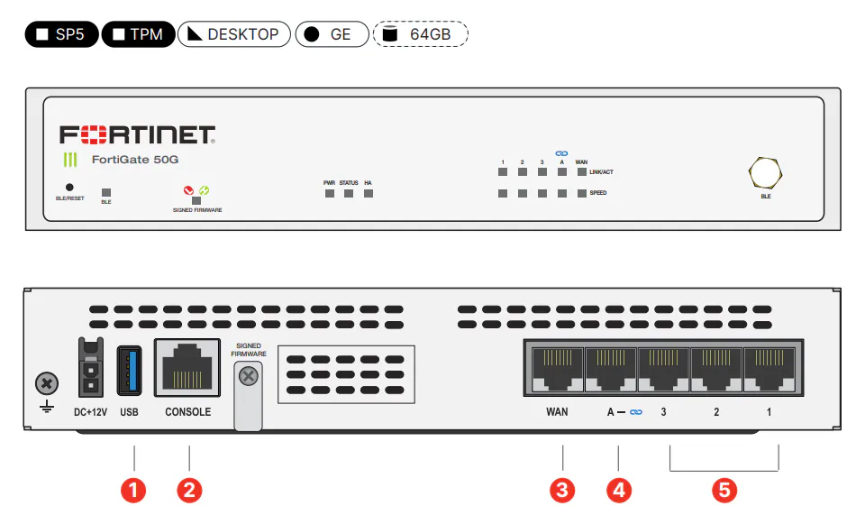 Fortinet FortiGate 50G（仅硬件） 缩略图 2