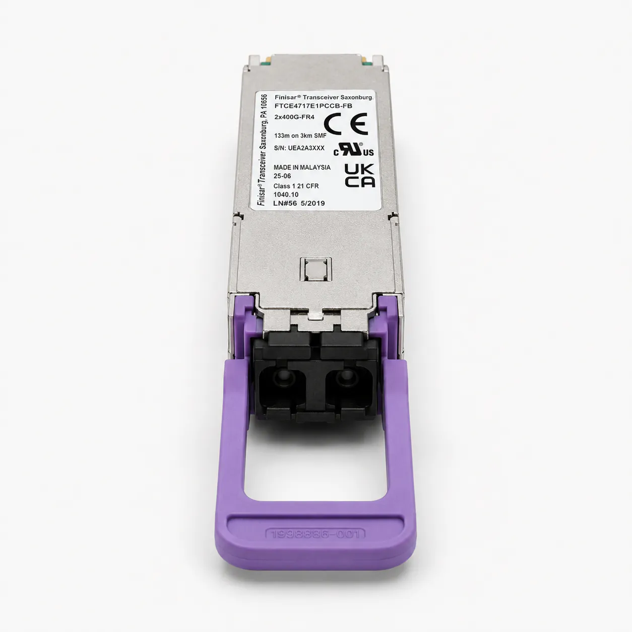 Finisar FTCE4717E1PCB-FB 800G OSFP 2xFR4 Optical Transceiver (Used) 缩略图 3