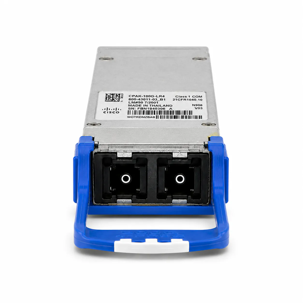 Cisco CPAK-100G-LR4 100G CPAK LR4 Optical Transceiver (Used) — Gold-wire label 缩略图 4
