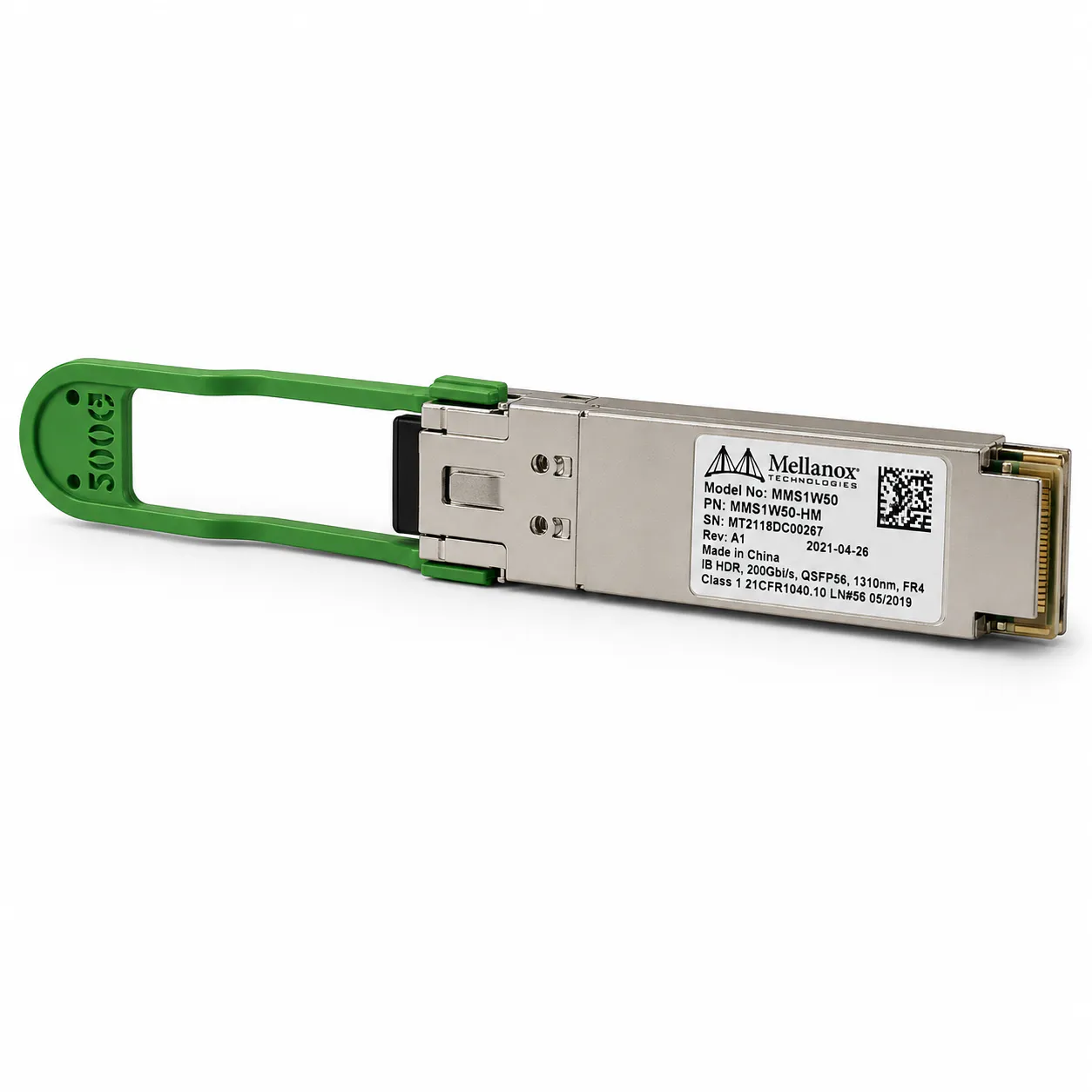 Mellanox MMS1W50-HM 200G QSFP56 FR4 / HDR Optical Transceiver (Used)