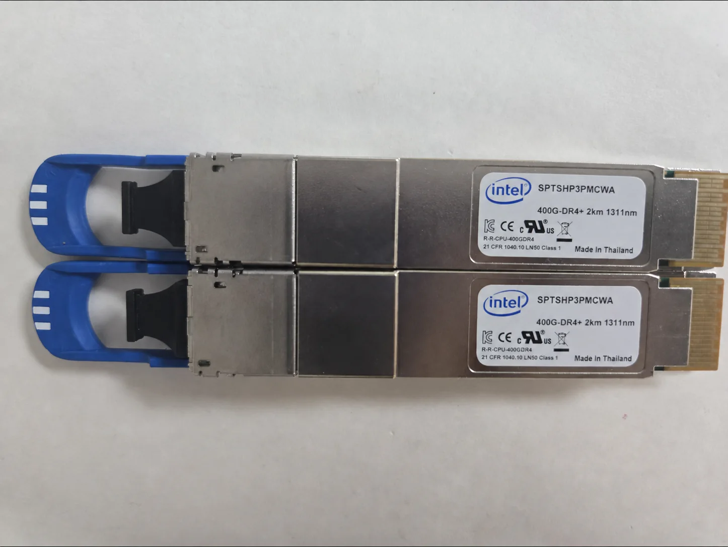 Intel SPTSHP3PMCWA 400G QSFP-DD DR4+ Optical Transceiver (Used) - 第 1 张图片