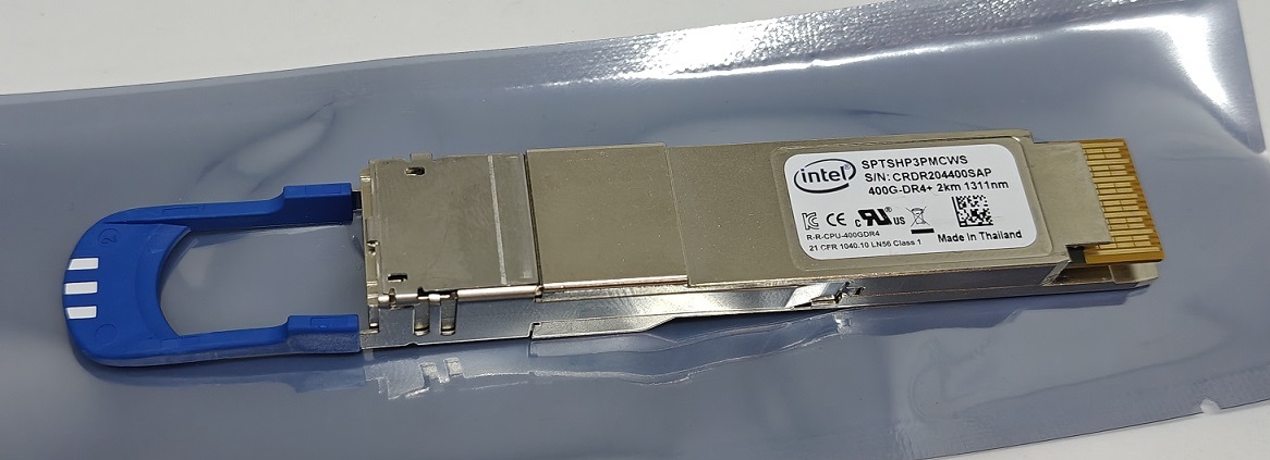 Intel SPTSHP3PMCWS 400G QSFP-DD DR4+ Optical Transceiver (Used) - 第 1 张图片
