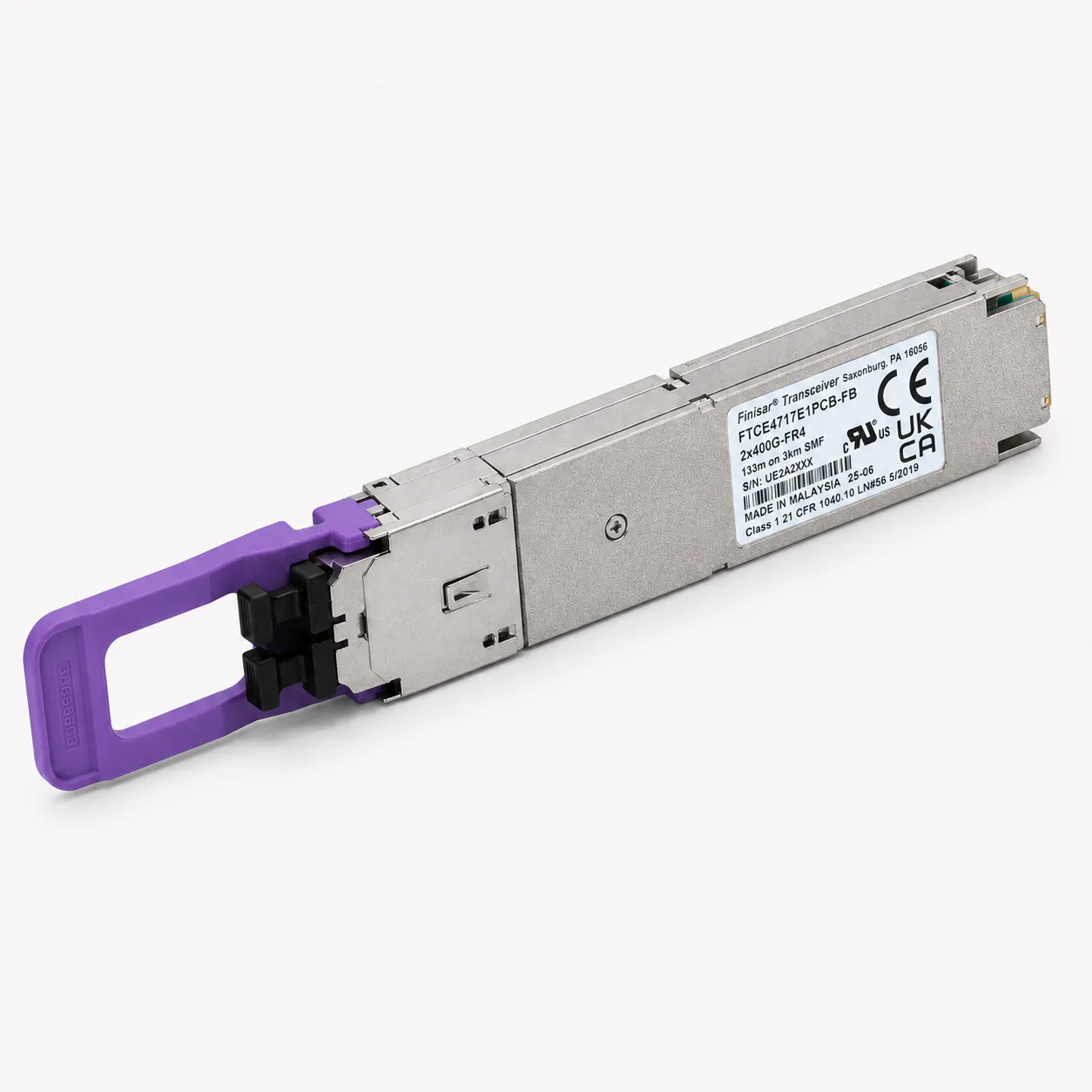 Finisar FTCE4717E1PCB-FB 800G OSFP 2xFR4 Optical Transceiver (Used) 缩略图 2