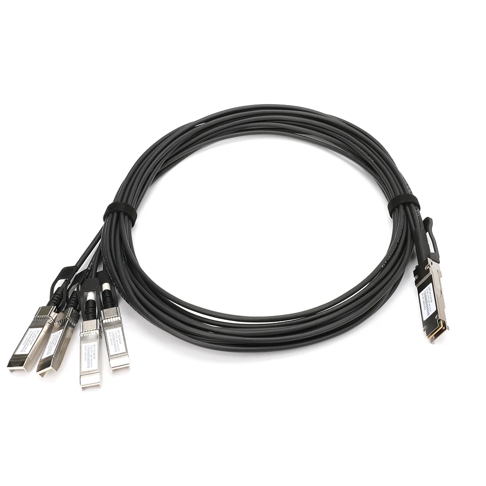 40G to 4 × 10G DAC Cable, QSFP+ to 4 × SFP+, 3 m