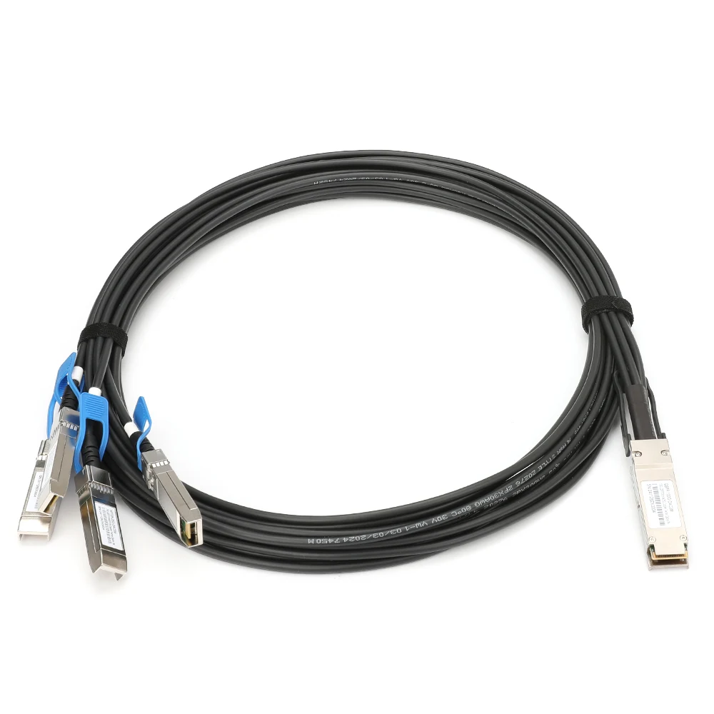 100G QSFP28 to 4 × SFP28 DAC Breakout Cable, 3 m