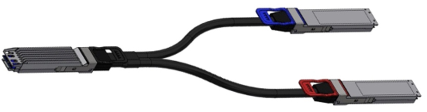 NVIDIA MCP7Y00-N003 800G OSFP to 2x400G OSFP DAC Cable 3 m